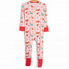 Pups and Presents Bamboo Zippy Pajama, Pink