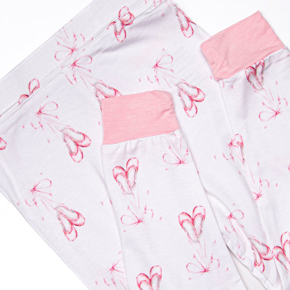 Sweet Slippers Bamboo Pajama Set, Pink