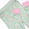 Garden Party Bamboo Pajama Set, Green