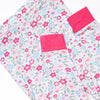 Blue Floral Bamboo Pajama Set, Pink