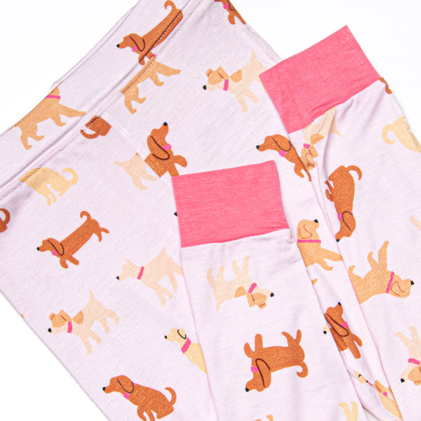 Walk in the Park Bamboo Pajama Set, Pink