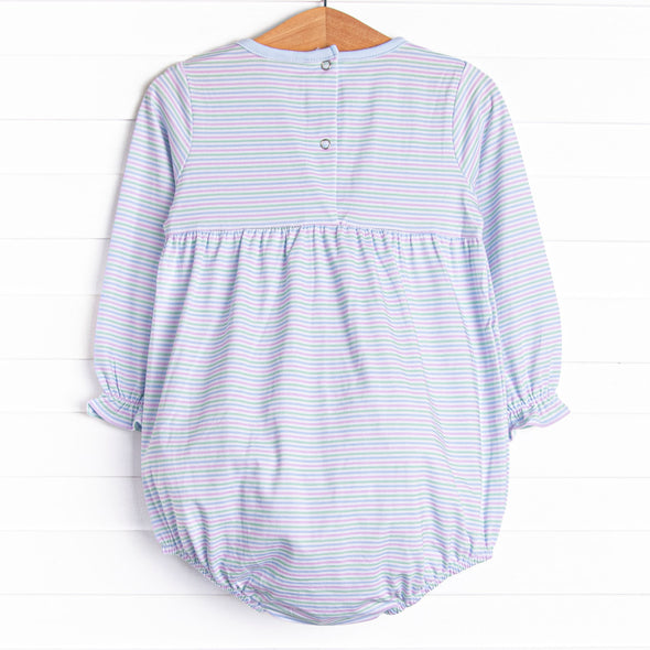 Pastel Pinstripe Bubble, Blue