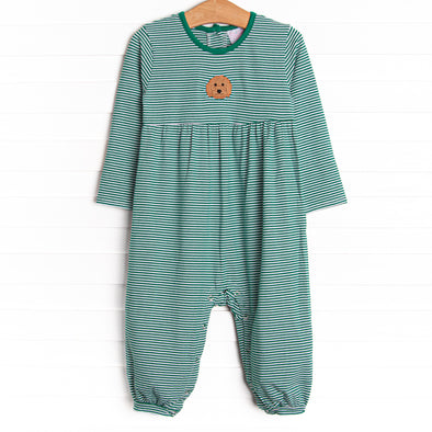 Doodle Days Embroidered Romper, Green