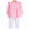 Sure is Swell Flutter Sleeve Legging Set, Pink