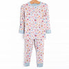 Fall Foliage Bamboo Pajama Set, Blue