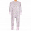 Gingham Gardenias Bamboo Zippy Pajama, Pink