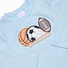 Play Ball Applique Pant Set, Blue