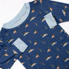 Migrating Mallards Bamboo Pajama Set, Navy