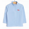 Airplane Embroidered Pullover, Blue