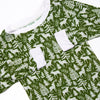 Fall Asleep Forest Bamboo Pajama Set, Green