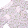 Gingham Gardenias Bamboo Pajama Set, Pink