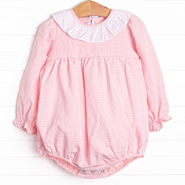 Classic Caroline Bubble, Pink Gingham