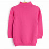 Rolled Neck Sweater, Hot Pink