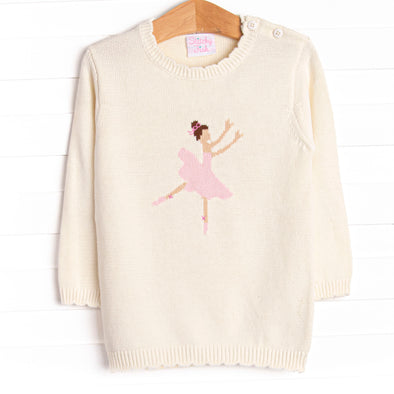 Pretty Pirouette Sweater, White