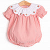 Strawberry Jam Stripes Embroidered Bubble, Red