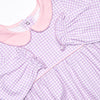 Grace Gingham Romper, Purple