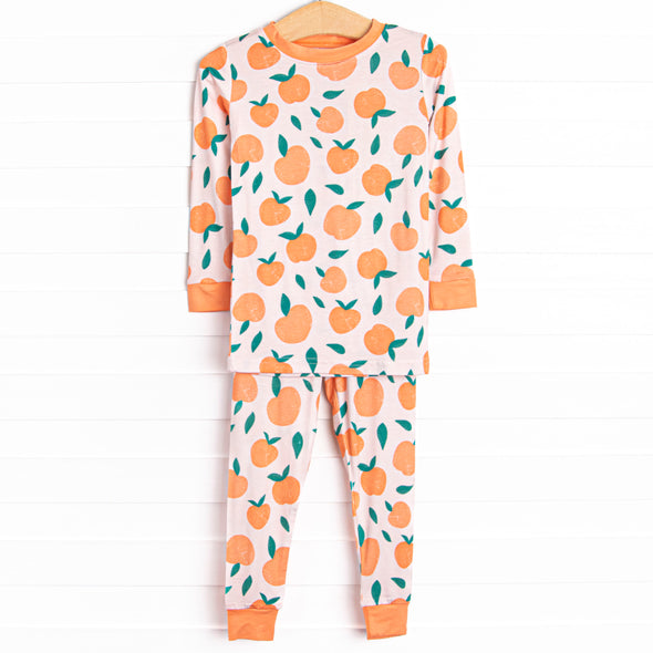 Perfectly Peachy Bamboo Pajama Set, Orange