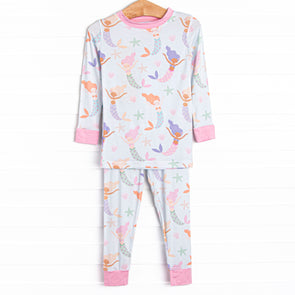 Deep Sea Sleep Bamboo Pajama Set, Blue