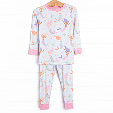 Deep Sea Sleep Bamboo Pajama Set, Blue