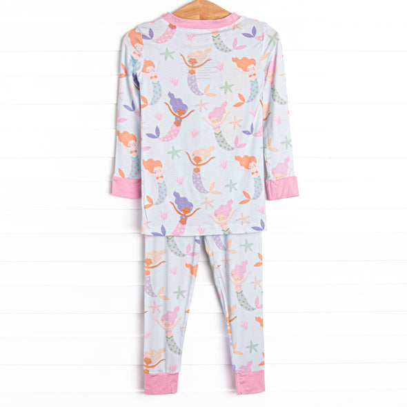 Deep Sea Sleep Bamboo Pajama Set, Blue