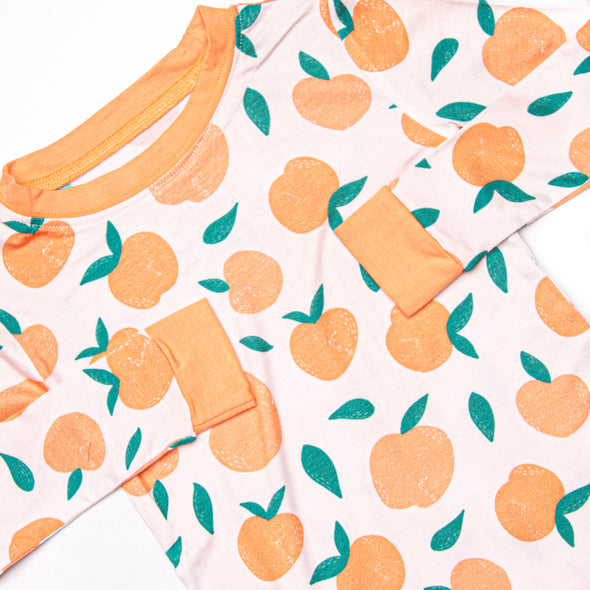 Perfectly Peachy Bamboo Pajama Set, Orange