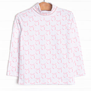 Brooklyn Bows Turtleneck, Pink