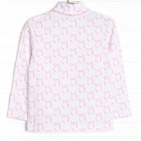 Brooklyn Bows Turtleneck, Pink