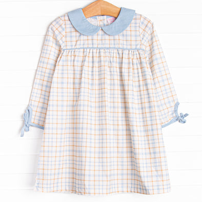 Perfect Day Plaid Dress, Blue