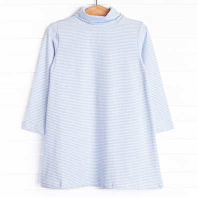 Reagan Dress, Blue Stripe