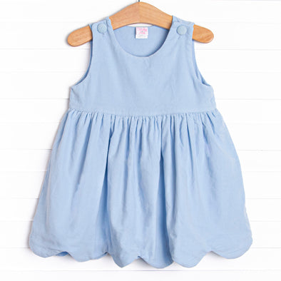 Elizabeth Dress, Blue Corduroy