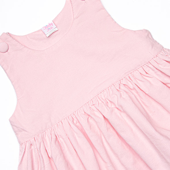 Elizabeth Dress, Pink Corduroy