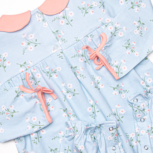 Beautiful Day Romper, Blue