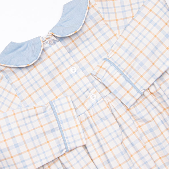 Perfect Day Plaid Bubble, Blue