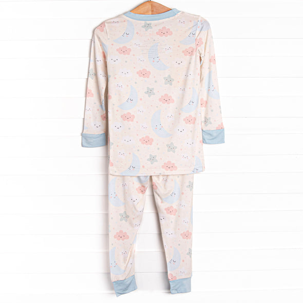 Goodnight Moon Bamboo Pajama Set, Blue