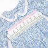 Growing Fonder Smocked Bubble, Blue