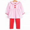 Secret Admirer Smocked Legging Set, Pink