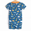 Wild Child Bamboo Pajama Short Set, Blue