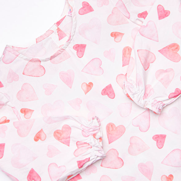 Paint My Love Romper, Pink