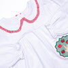 Autumn Apples Applique Diaper Set, White