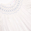 Sweet Spring Smocked Dress, White