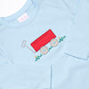 Little Red Wagon Applique Pant Set, Red