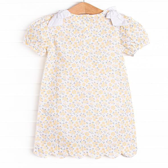 Portofino Petals Dress, Yellow