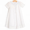 Sweet Spring Smocked Dress, White