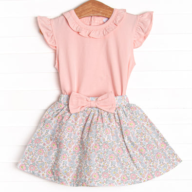 Easter Wishes Skort Set, Pink