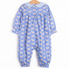 Caring Companion Romper, Blue