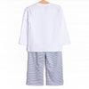 Evan Pant Set, Slate Blue Stripe