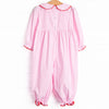 Secret Admirer Smocked Romper, Pink