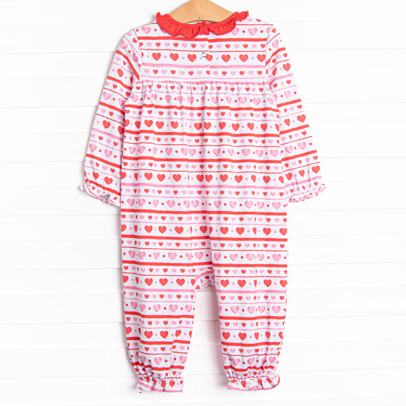 Dearest Decorations Romper, Red