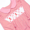 Yours Truly Smocked Bubble, Red