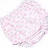 Romance and Ribbons Applique Diaper Set, Pink